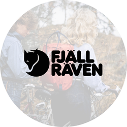 Button featuring the Fjallraven logo